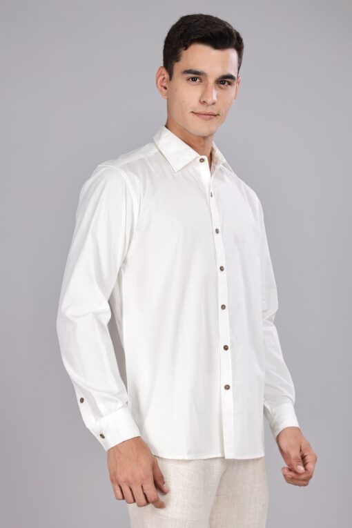 Men's shirt from green tailor