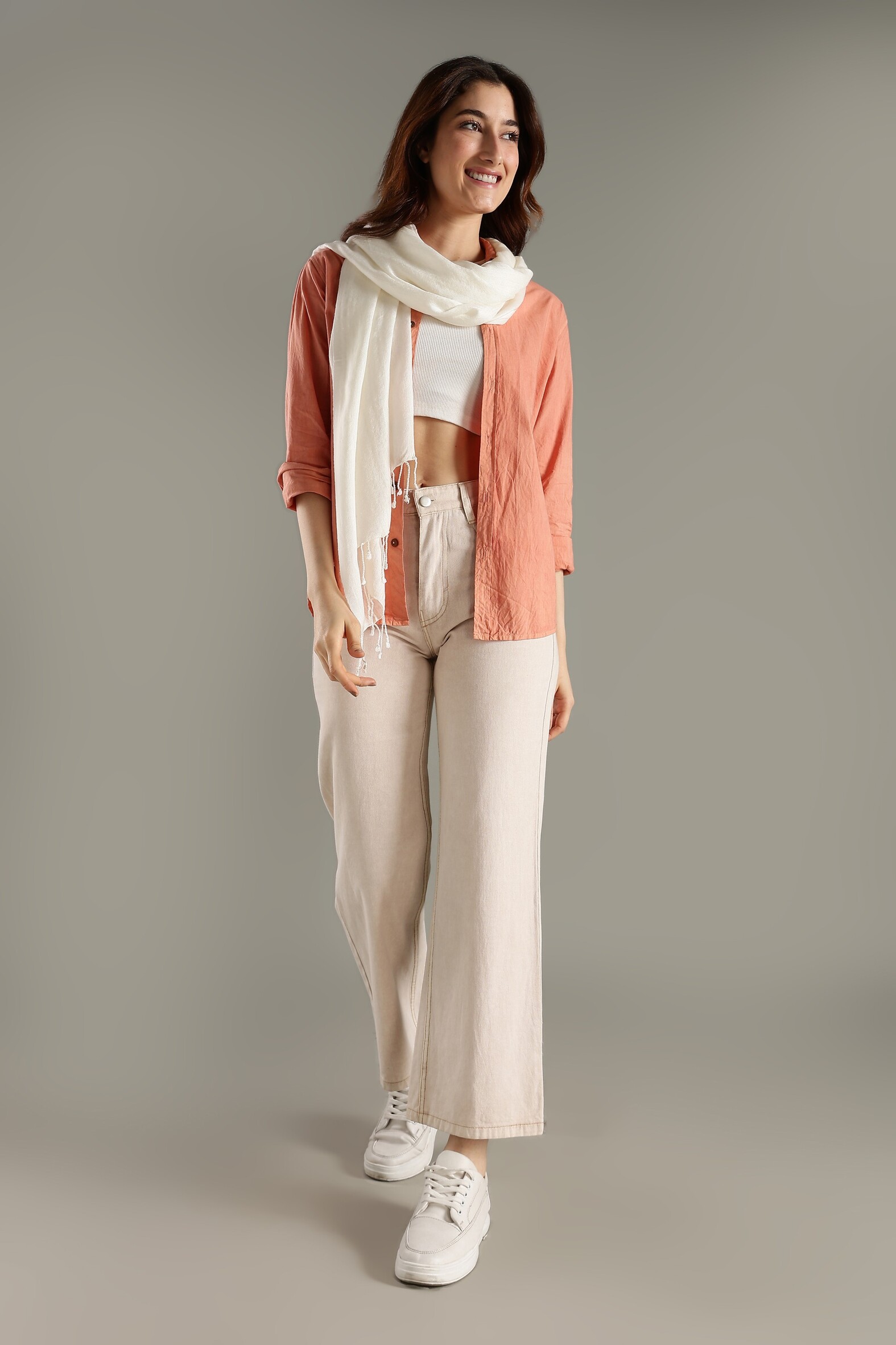 Scarf (Richuta) - 50% Wool & 50% Modal (180 x 75cm) - Image 5