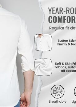 Men shirt image with infographics