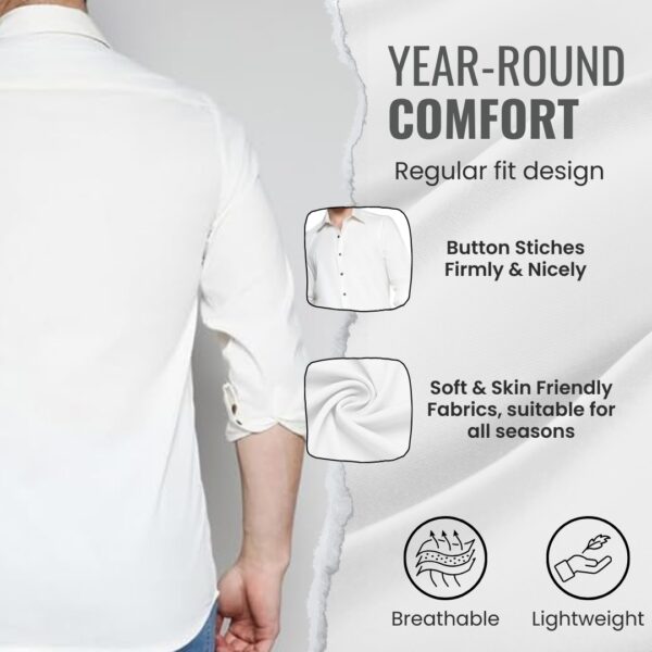 Men shirt image with infographics