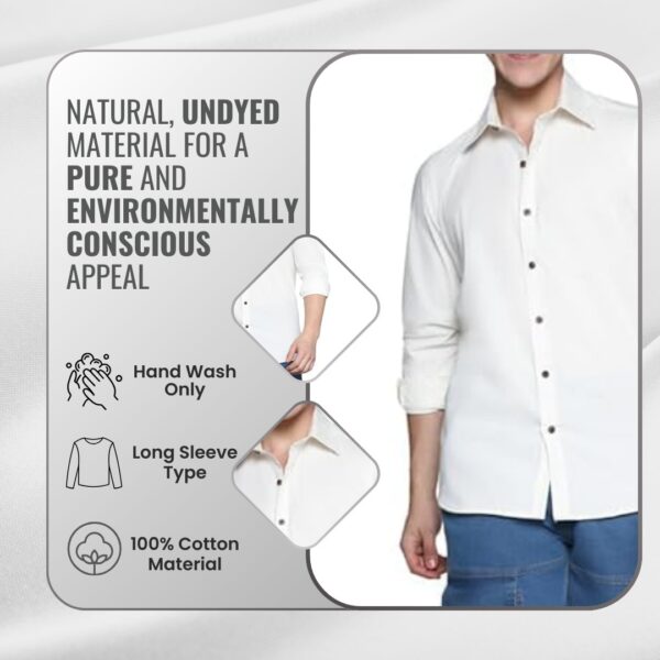 Men shirt image with infographics