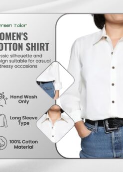 Men shirt image with infographics