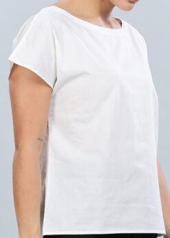 women’s organic cotton poplin top