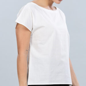 women’s organic cotton poplin top