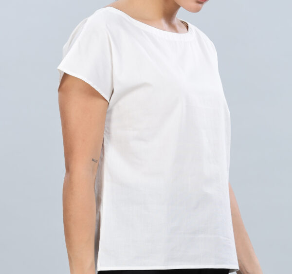 women’s organic cotton poplin top