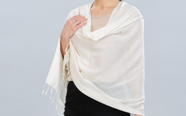 undyed cotton scarf