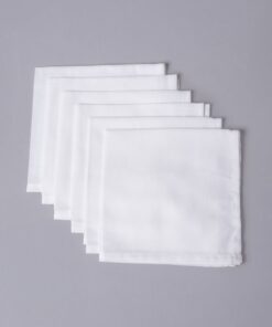 100% organic cotton cambric handkerchief