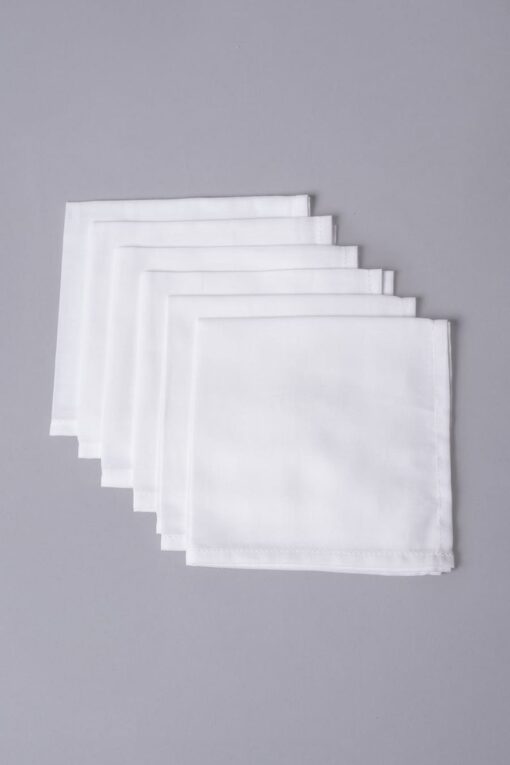 100% organic cotton cambric handkerchief