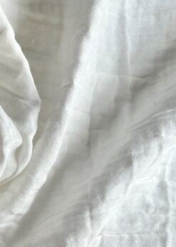 double gauze wrinkled fabric 100% organic cotton