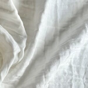 double gauze wrinkled fabric 100% organic cotton