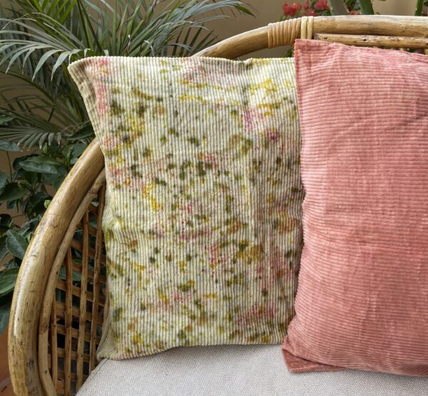 Cushion Cover - Plain Pink - Corduroy - (45x45 cm) - Image 2