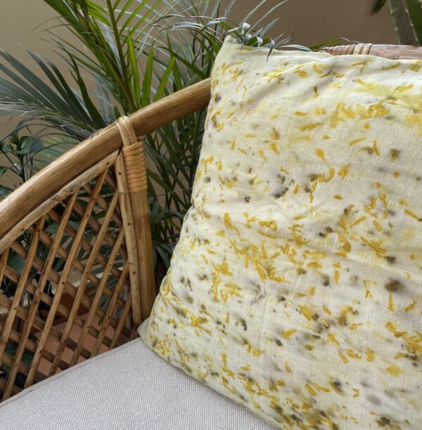 Cushion Cover - Ecoprint - Linen