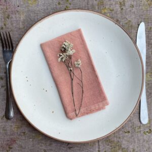 Khadi Napkin - Madder Pink - Organic Cotton