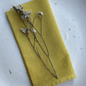 Khadi Napkin - Marigold Yellow - Organic Cotton