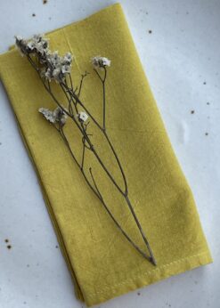 Khadi Napkin - Marigold Yellow - Organic Cotton