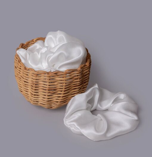 Oversized satin scrunchie