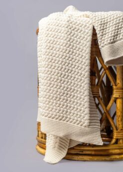 Knitted baby blanket