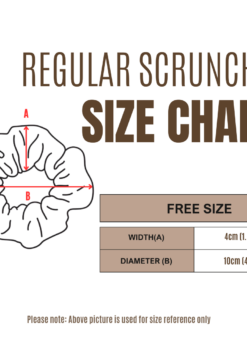 Scrunchie size chart